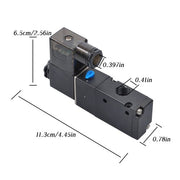 DURAFORCE DC 12V 3-Way 2 Position 1/4"PT Pneumatic Air Control NC Solenoid Valve w/ Light