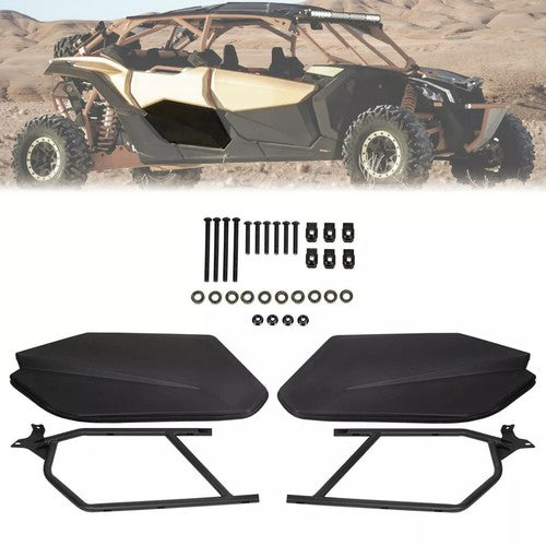 DURAFORCE Rear Lower Door Panels W/ Steel Frame For 17-23 Can Am Maverick X3 Max