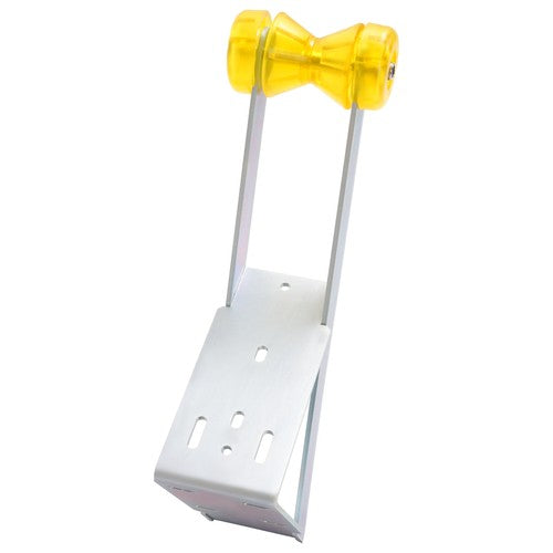DURAFORCE Universal Boat Trailer Winch Stand Seat Steel With Yellow Roller For Winch Posts