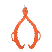 DURAFORCE Heavy Duty Claw Hook 2 Claw Timber Log Lifting Tongs For Lumber Skidding 32 Inch