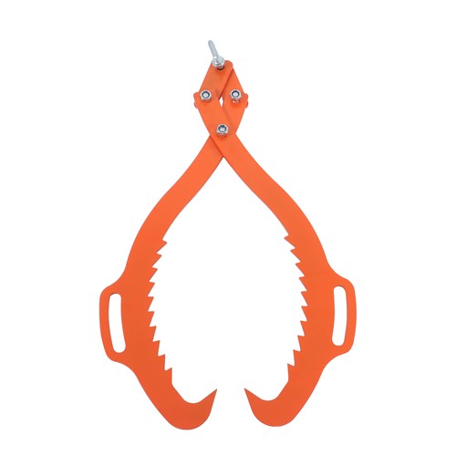 DURAFORCE Heavy Duty Claw Hook 2 Claw Timber Log Lifting Tongs For Lumber Skidding 32 Inch