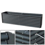 DURAFORCE 8x2x2 Ft Metal Raised Garden Beds Metal Planter Box Easy Assembl