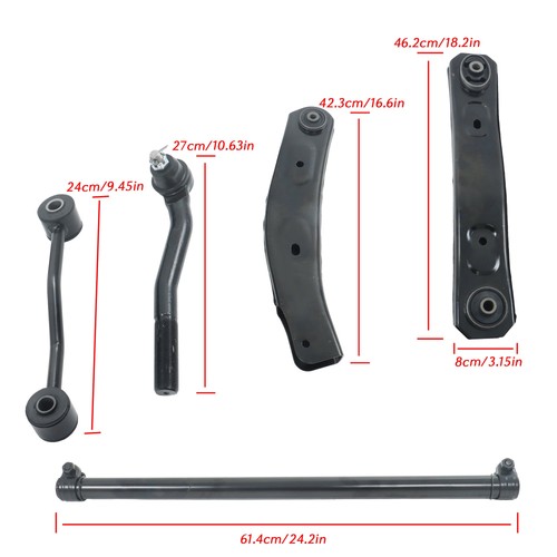 DURAFORCE 15x Outer Tie Rod Ends Control Arms Ball Joint For Jeep Grand Cherokee 1999-2004