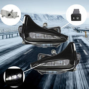 DURAFORCE Right+Left Side For 17-19 Toyota Corolla LE Fog Lights Assembly w/ Wiring+Switch