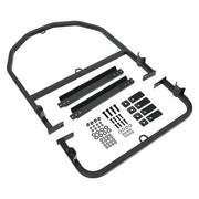 DURAFORCE Powder Coated Steel Spare Tire Carrier For Super Singles Adjustable Semi Truck