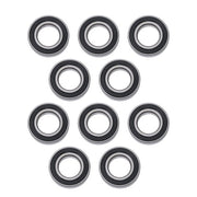 DURAFORCE 10Pcs R18-2RS 1-1/8" × 2-1/8" ×1/2" Double Rubber Seals Deep Groove Ball Bearing