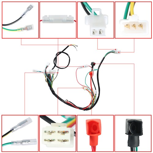 DURAFORCE For ATV UTV GoKart Taotao 50 70 90 110 125CC Electric Wiring Harness New
