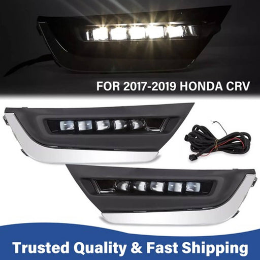 DURAFORCE LED DRL Daytime Running Fog Lamp for Honda CRV CR-V 2017-2019
