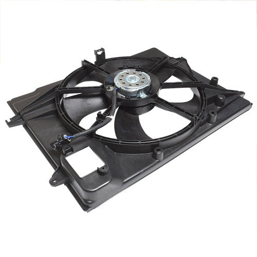 DURAFORCE Fit For 2015-2017 Sonata 2.4L Plastic Radiator AC Condenser Cooling Fan Assembly