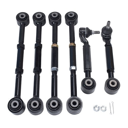 DURAFORCE Rear Upper + Lower Control Camber Arms For 2003-2007 Honda Accord 6Pcs US