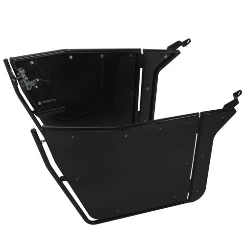 DURAFORCE Black Left Right 2 Full Swing Open Doors Aluminum Kit For 09-22 Polaris RZR 170