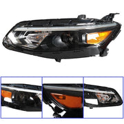 DURAFORCE Black For Chevy Malibu 2016 2017 2018 Headlight Assembly Halogen Left+Right Side