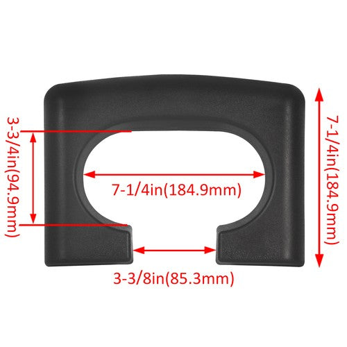Replacement Black Center Console Cup Holder Armrest Pad Trim for Ford F150 04 14