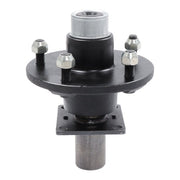DURAFORCE 2PC Pre-Assembled 5 x 5.5" Trailer Hub Kit & Flange #84 Spindle With Bearing Kit