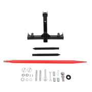 DURAFORCE 47" 3 Point Hay Bale Spear Receiver Hitch Cat 1 Tractor W/Gooseneck Ball 3000 LB