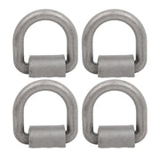 DURAFORCE 4 Pack 3/4" Heavy Duty Weld On Forged D Rings with Welding Clips, 26,500 lbs