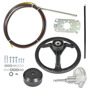 DURAFORCE 13 Feet Boat Rotary Steering System Outboard Kit Marine with Wheel SS13713