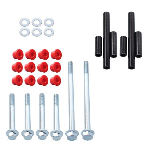 DURAFORCE New Front Bushing Kit with Screws FOR Club Car Precedent Golf Cart 2004-Up Red