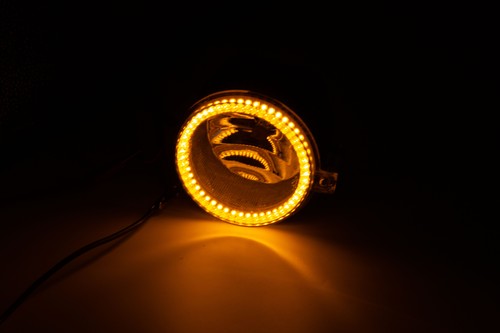 DURAFORCE Fit 2011 2012 2013 2014 Dodge Challenger Pair LED Halo Fog Light Lamp Assembly