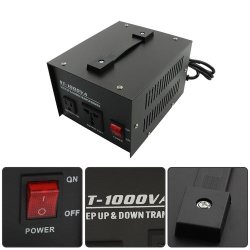 DURAFORCE 1000W Voltage Converter Transformer Step Up/Down 110v to 220v/220v to 110v New