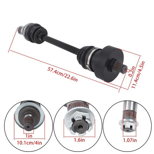 DURAFORCE 0502-813 1502-345 Front Left CV Axles Drive Shaft For Arctic Cat 400 2006-2014