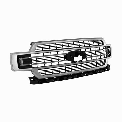 DURAFORCE Ingot Silver Front Bumper Grille Grill For 2018-2020 Ford F-150 F150 Limited