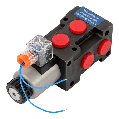 DURAFORCE 13 GPM Solenoid 12V DC 6 Port Hydraulic Adjustable Variable Flow Control Valve