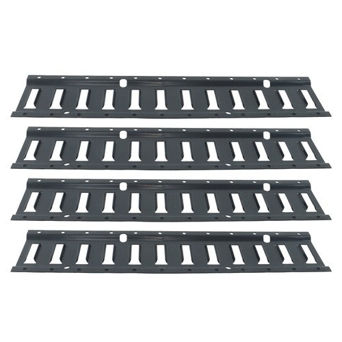 DURAFORCE Bolt-On E Track Kit 4 Pack 2FT Universal Carbon Steel Trailer Cargo Control