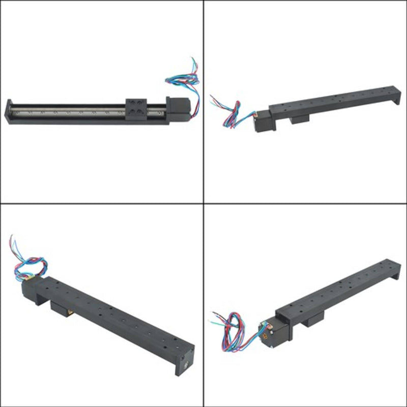 T210 Inertia Rail 200mm T6×1 Mini Linear Rail Module LeadScrew Stage Actuator With NEMA1 ...
