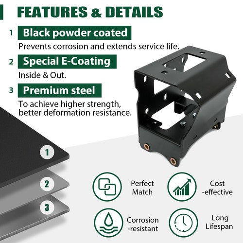 DURAFORCE NEW Winch Mount FOR Polaris ATV Sportsman 400 450 500 550 570 800 850 2011-2024