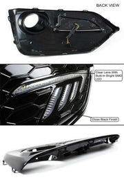 DURAFORCE L+R Fog Lights For 2016-2021 Honda Civic Hatchback DRL LED Daytime Running Lamps