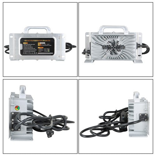 DURAFORCE For Club Car DS Precedent Battery Charger 48 Volt 15 Amp 3 Pin Round Golf Cart
