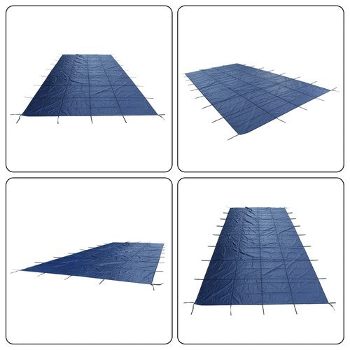 DURAFORCE 18x34 ft Pool Safety Cover Rectangular Inground Swimming Pool Cover For 16x32 ft
