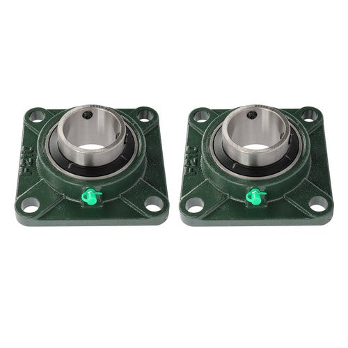 DURAFORCE Self-Aligning UCF210-32 Pillow Block Bearing Solid Base 2" Bore 4-Bolt 2Pcs