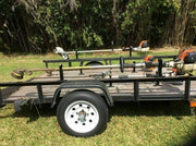 DURAFORCE Lockable Trimmer Rack Holder Carrier Trailer For Weeder Edger Trimmer For Stihl