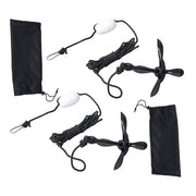 DURAFORCE 2-Pack Folding Anchor Set 0.7kg Black For Grapnel Boat Marine Kayak