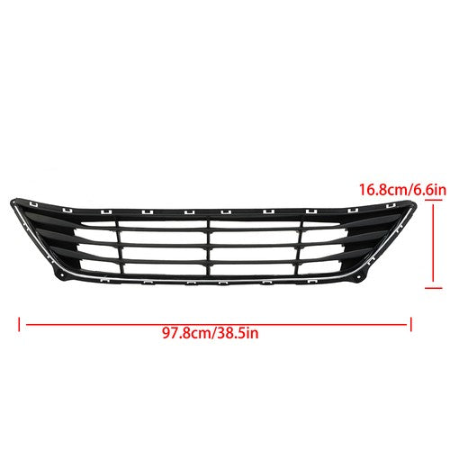 DURAFORCE For Hyundai Elantra 2014-2016 Front Upper Lower Grilles And Bumper Brackets Set