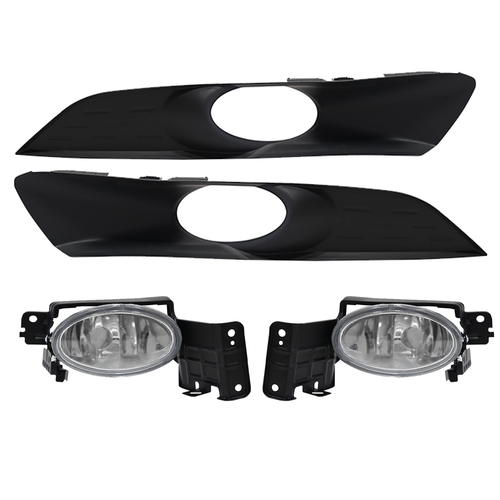 DURAFORCE Fit Honda Accord Crosstour 3.5L 2010-2012 Front Bumper Fog Lights Lamp W/Bezel