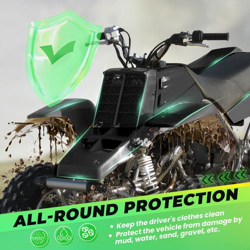 DURAFORCE For Yamaha Banshee 350 Fenders + Gas Tank Plastics Kits+ Radiator Grille Black