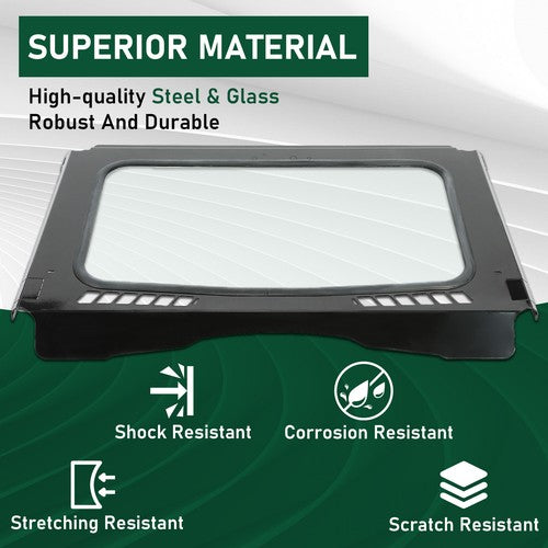 DURAFORCE For 2015-2024 HONDA PIONEER 500 /21-25 PIONEER 520 Front Clear Glass Windshield