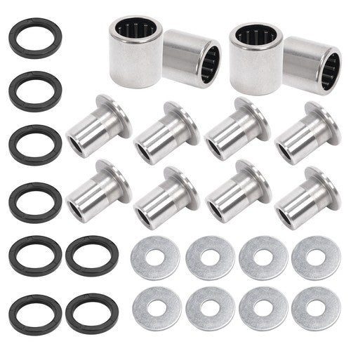 Silvery A Arm Bushing Bearing Shaft Kit for Kawasaki KFX400 Suzuki LTZ400 Z400