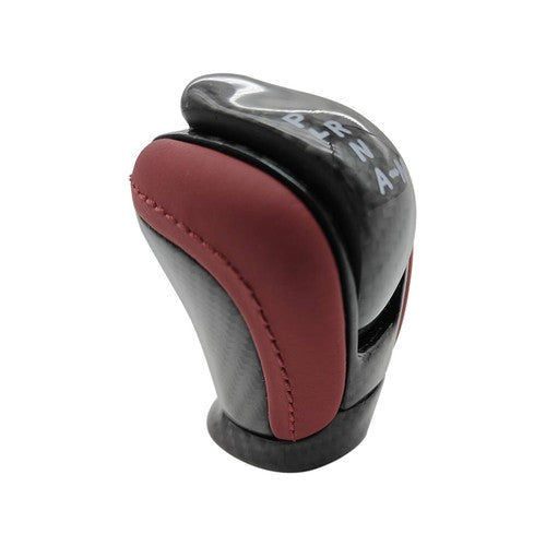 DURAFORCE 3491080B0A Shift Knob for Nissan GTR R35 Red Leather Carbon Fiber 2009-2021