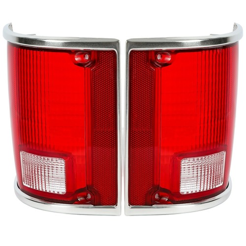 Tail Light Lens Pair for Chevrolet C10 C20 K10 R1500 Suburban 1973 75 86 1991
