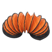 DURAFORCE Portable Blower Steel 8 Inch, 900CFM 180W Industrial Orange 16.4ft Ducting