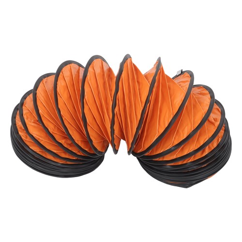 DURAFORCE Portable Blower Steel 8 Inch, 900CFM 180W Industrial Orange 16.4ft Ducting