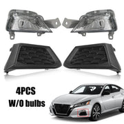 DURAFORCE For 2019-2021 Nissan Altima Front Turn Signal Fog Light Cover LH&RH Pair 4PCS