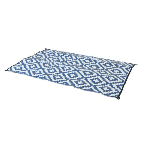 DURAFORCE Navy Blue White 5x9FT Waterproof Foldable Plastic For Camping Outdoor Carpet