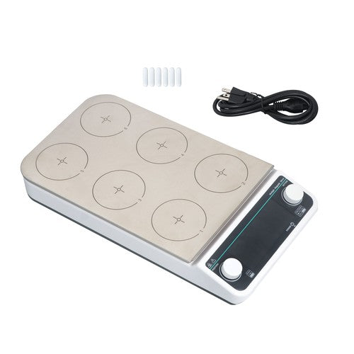 DURAFORCE Multi-Position Magnetic 6 Position Magnetic Stirrer 50-1200RPM 6x500ml