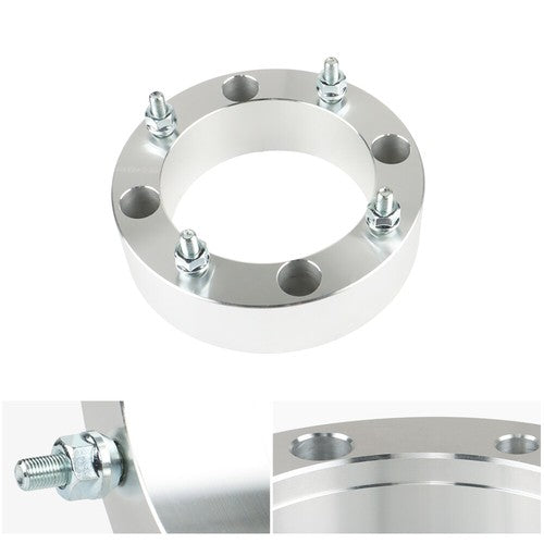 DURAFORCE 4X Wheel Spacers 4x156 2" 131mm 3/8"-24 For Polaris Sportsman Silver New