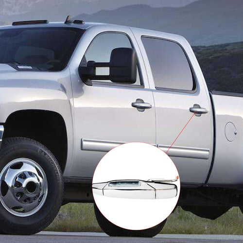 DURAFORCE For 2007-2013 Escalade Silverado Rear Door Handle Driver Side Chrome GM1520130